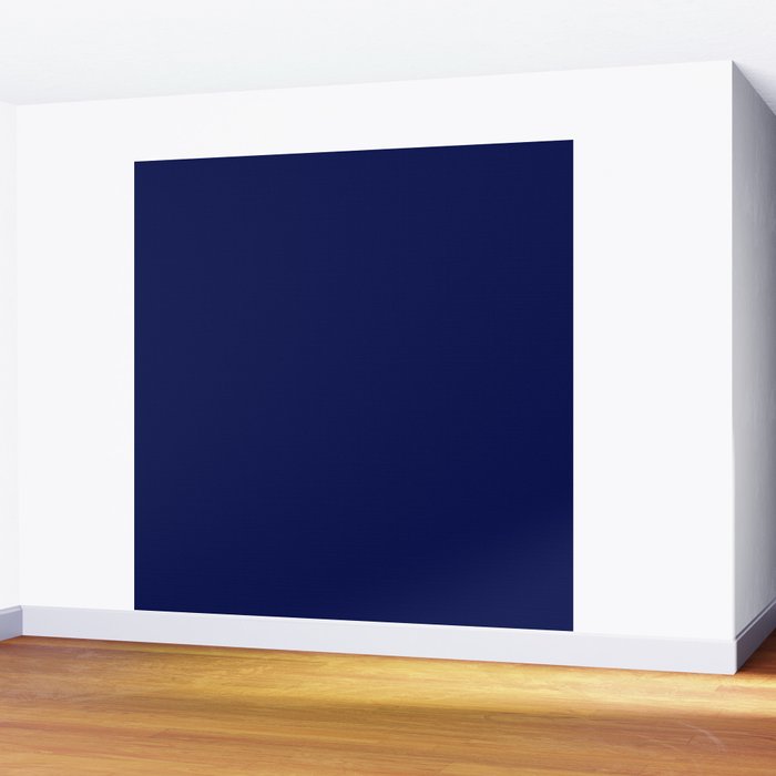 Classic Navy Blue Solid Color Wall Mural Gallery Image 2
