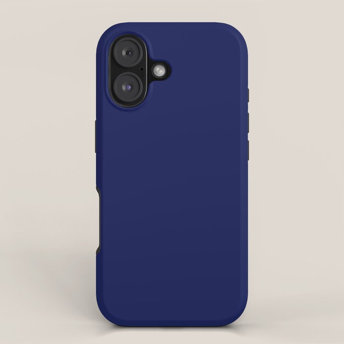 Classic Navy Blue Solid Color iPhone Case Gallery Image 1