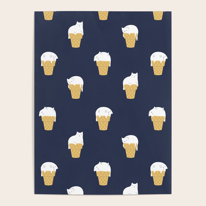 Meowlting Pattern Poster Gallery Image 4