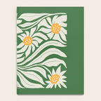 White Camellia & Fern Green Notebook Gallery Image 4