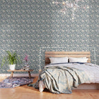 Branches and Berries - Teal and Mocha Wallpaper Gallery Image 3
