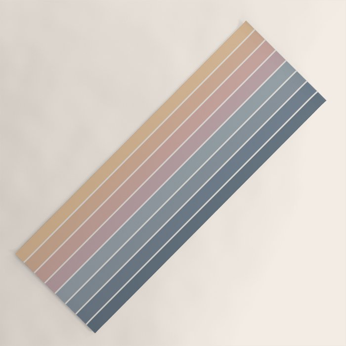 Gradient Arch XXII Sunrise Mid Century Modern Rainbow Yoga Mat Gallery Image 1