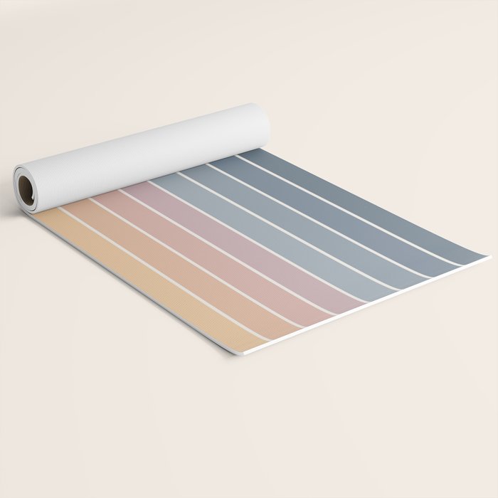 Gradient Arch XXII Sunrise Mid Century Modern Rainbow Yoga Mat Gallery Image 2