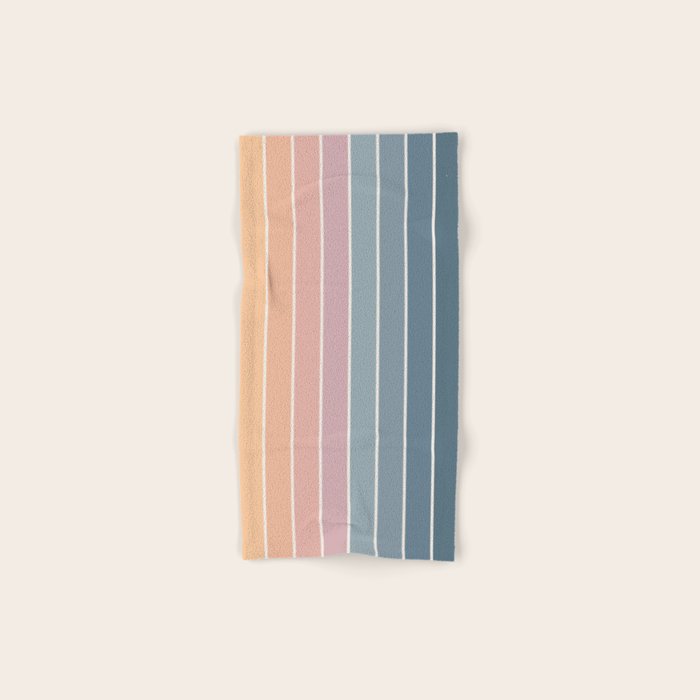 Gradient Arch XXII Sunrise Mid Century Modern Rainbow Bath Towel Gallery Image 1
