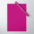 NOW MAGENTA SOLID COLOR Wrapping Paper Gallery Image 1