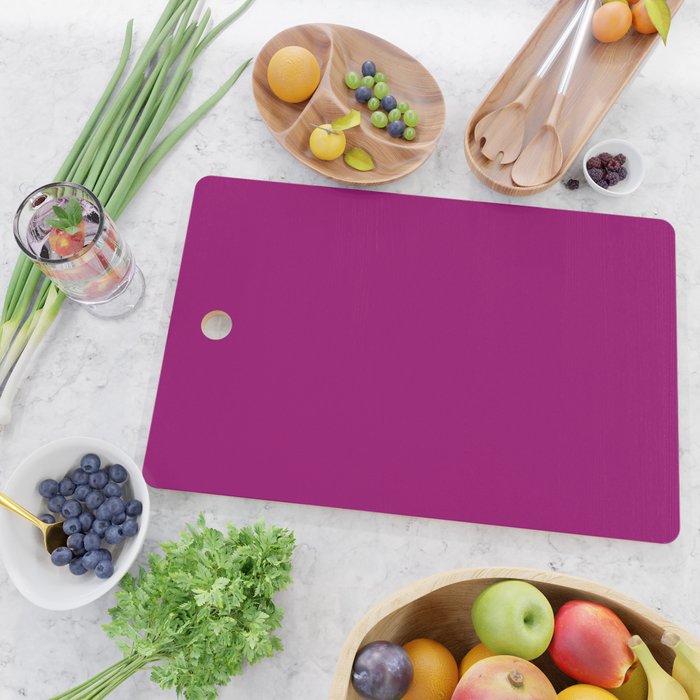 NOW MAGENTA SOLID COLOR Cutting Board Gallery Image 2