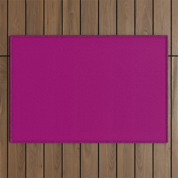 NOW MAGENTA SOLID COLOR Outdoor Rug Gallery Image 1