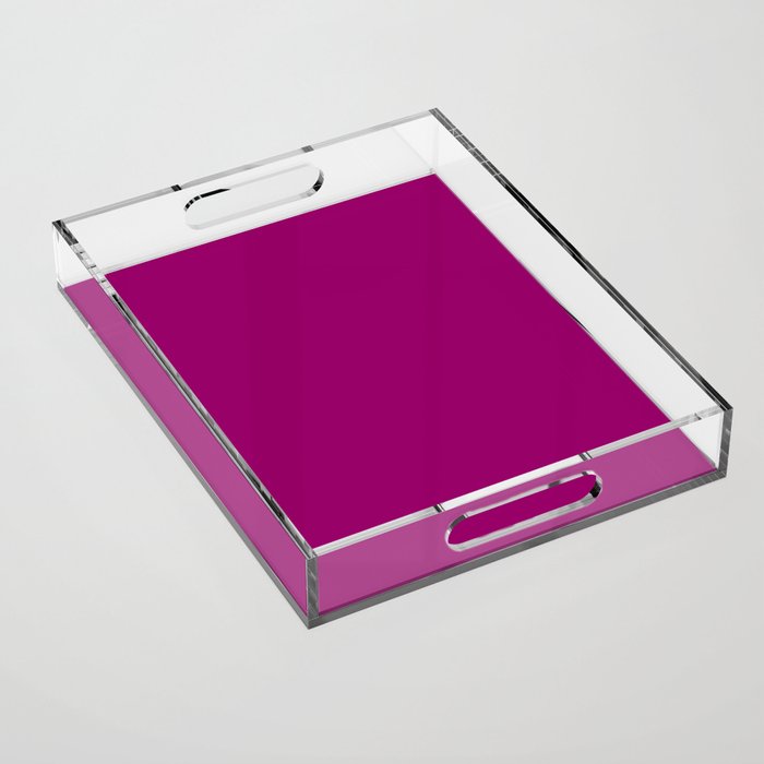 NOW MAGENTA SOLID COLOR Acrylic Tray Gallery Image 1