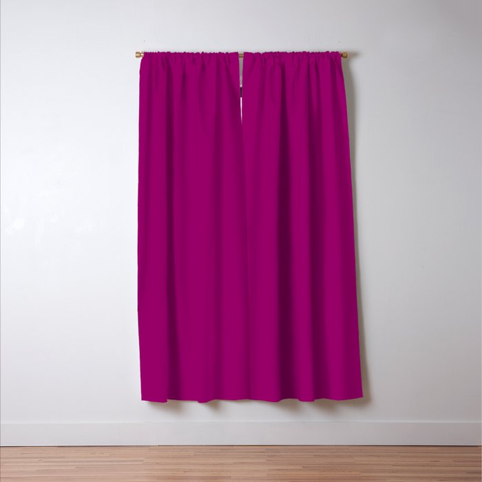 NOW MAGENTA SOLID COLOR Window Curtain Gallery Image 3