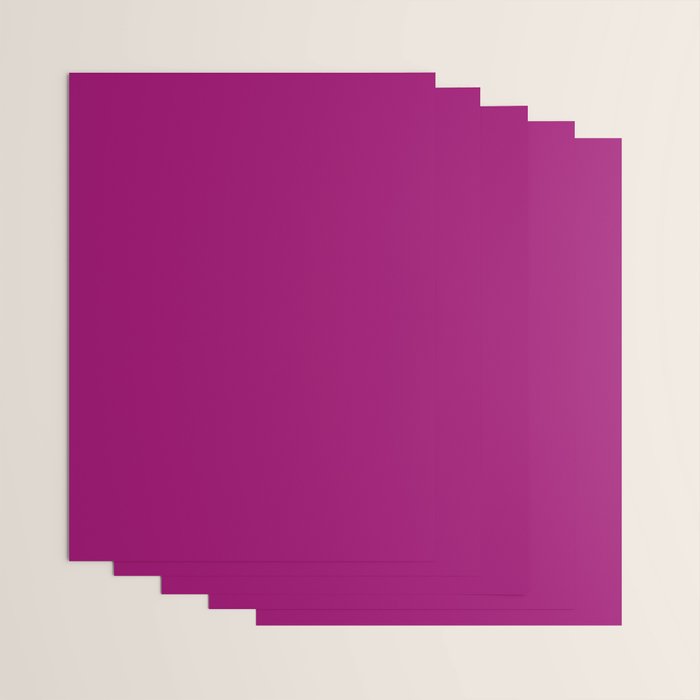 NOW MAGENTA SOLID COLOR Wrapping Paper Gallery Image 3