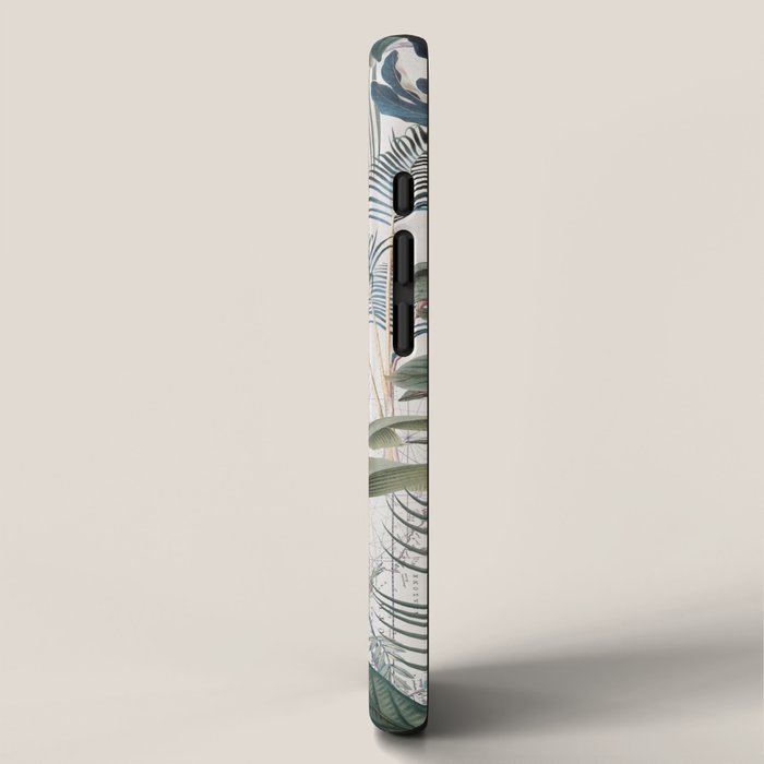 Tropical Birds Paradise Vintage Botanical Illustration iPhone Case Gallery Image 2
