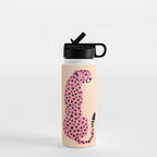 The Stare: Peach Cheetah Edition Water Bottle Gallery Image 1