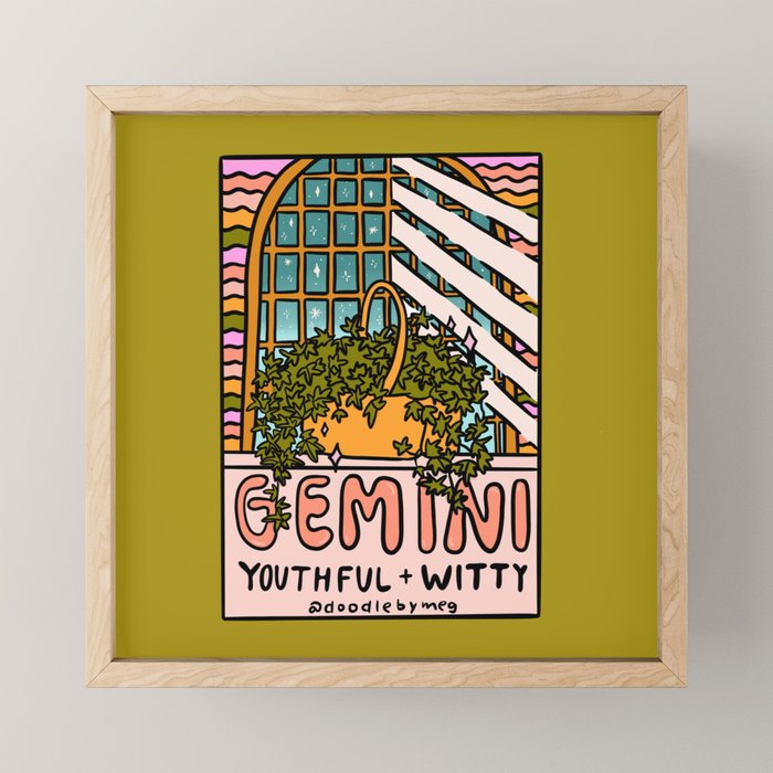 Gemini Plant Mini Art Print Gallery Image 1