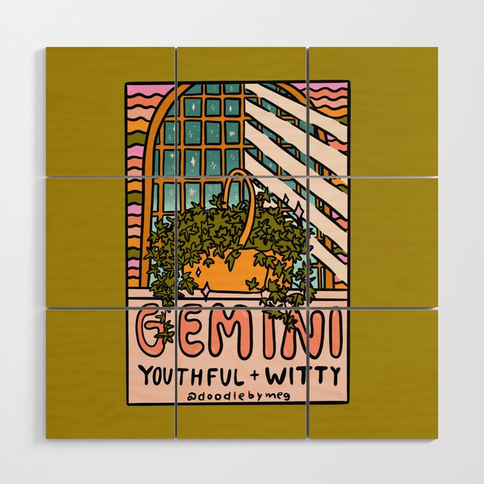 Gemini Plant Wood Wall Art Gallery Image 1