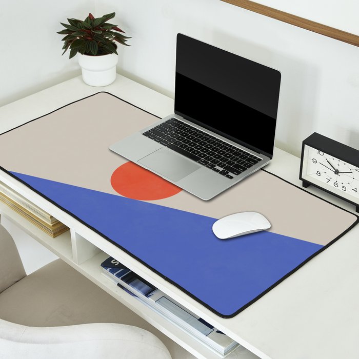 Red Circle #1 Desk Mat Gallery Image 2