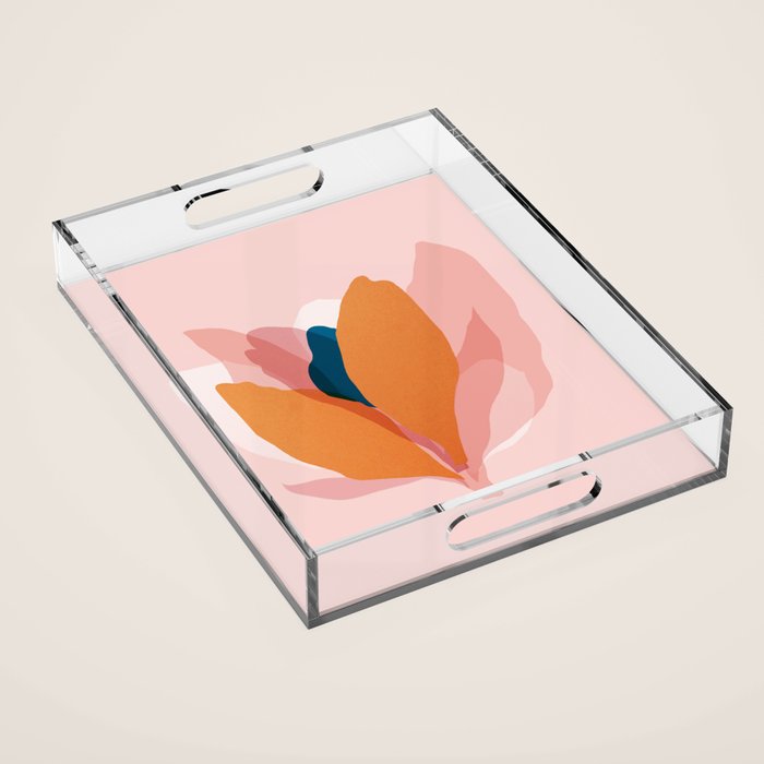 Abstraction_Floral_Blossom Acrylic Tray Gallery Image 1