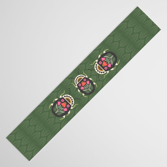 Folk Art Beetle Table Runner Gallery Image 3