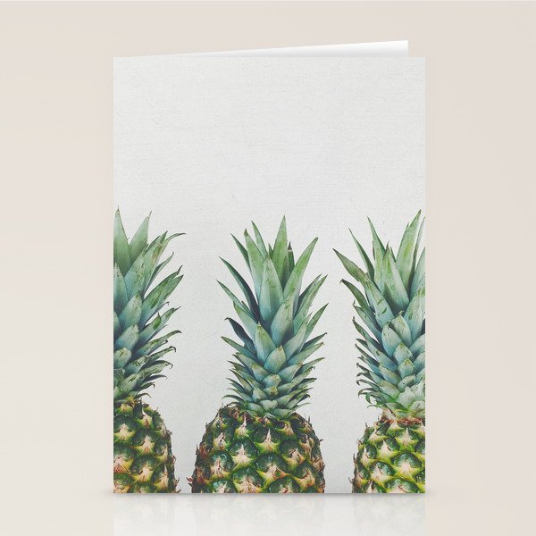 Pineapple Trio Stationery Card Gallery Image 1