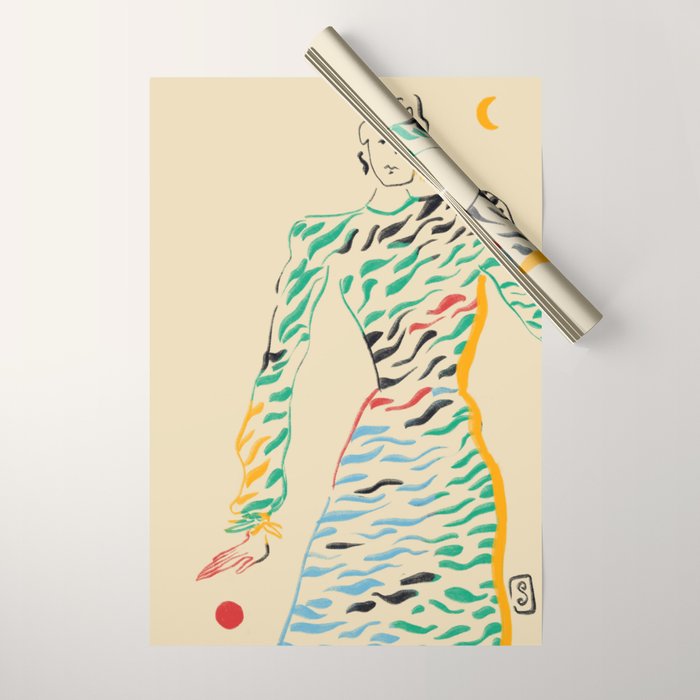 SUN AND MOON Wrapping Paper Gallery Image 1