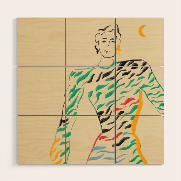 SUN AND MOON Wood Wall Art Gallery Image 1