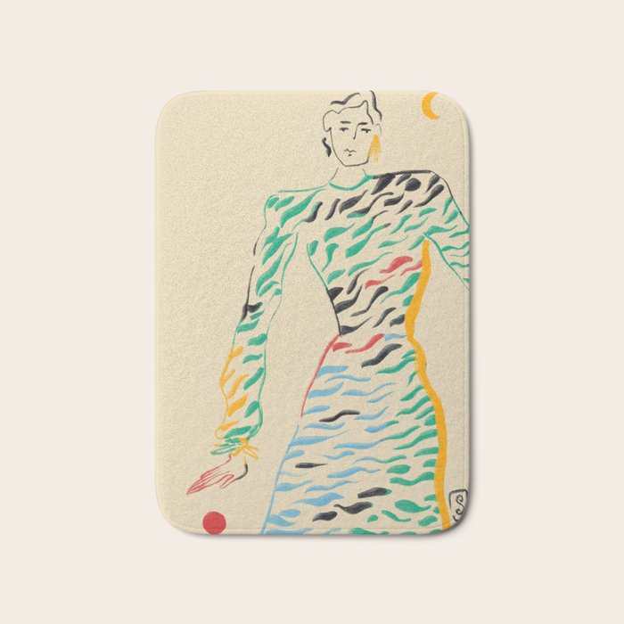 SUN AND MOON Bath Mat Gallery Image 1