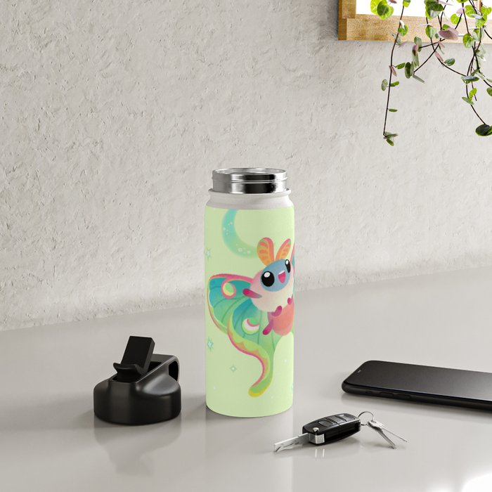 Luna Moth Water Bottle Gallery Image 4