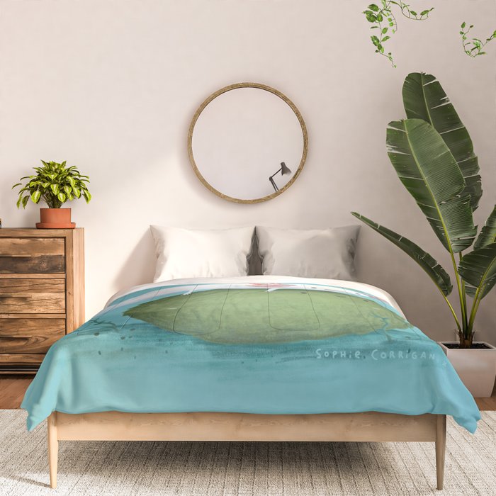 Axolotl on a Mossball Comforter Gallery Image 3