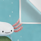 Axolotl on a Mossball Wall Tapestry Gallery Image 3