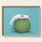 Axolotl on a Mossball Serving Tray Gallery Image 1