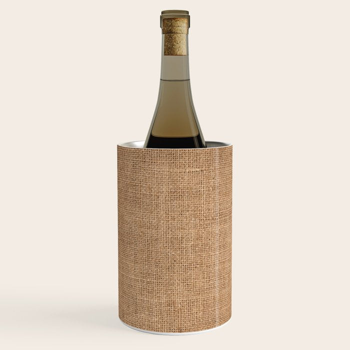 Burlap Fabric 2.0 Wine Chiller Gallery Image 2