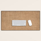 Burlap Fabric 2.0 Desk Mat Gallery Image 1