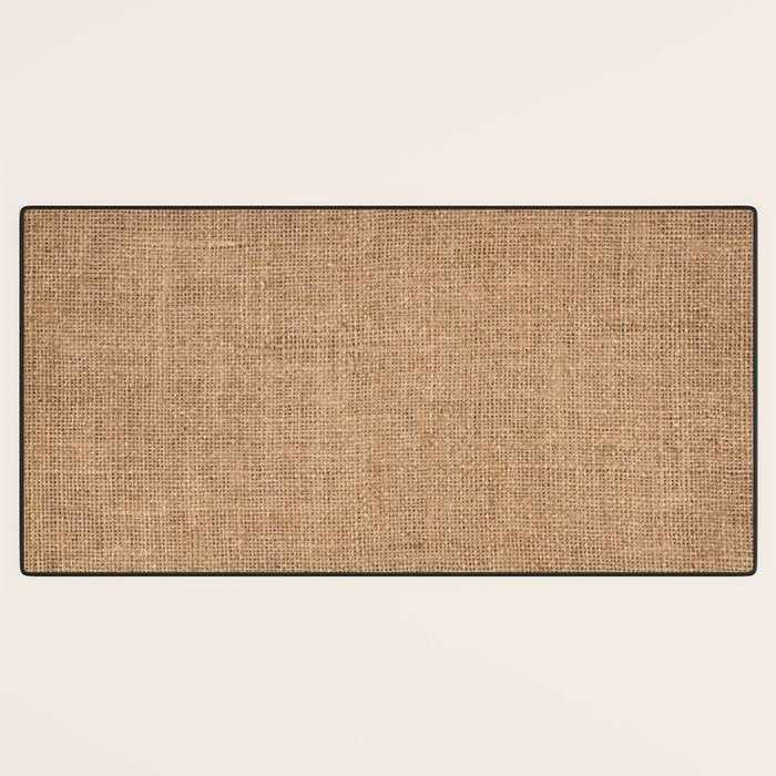 Burlap Fabric 2.0 Desk Mat Gallery Image 3