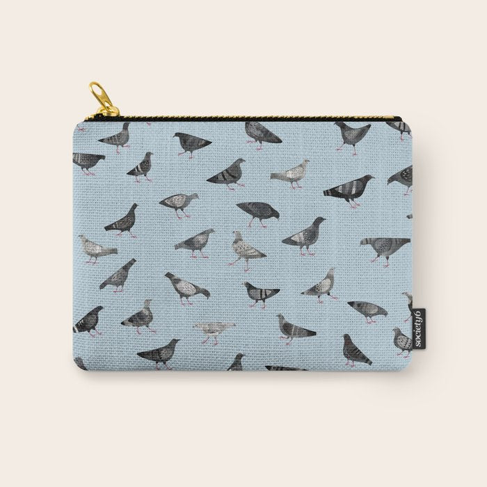 Pigeons Doing Pigeon Things Carry All Pouch Gallery Image 1