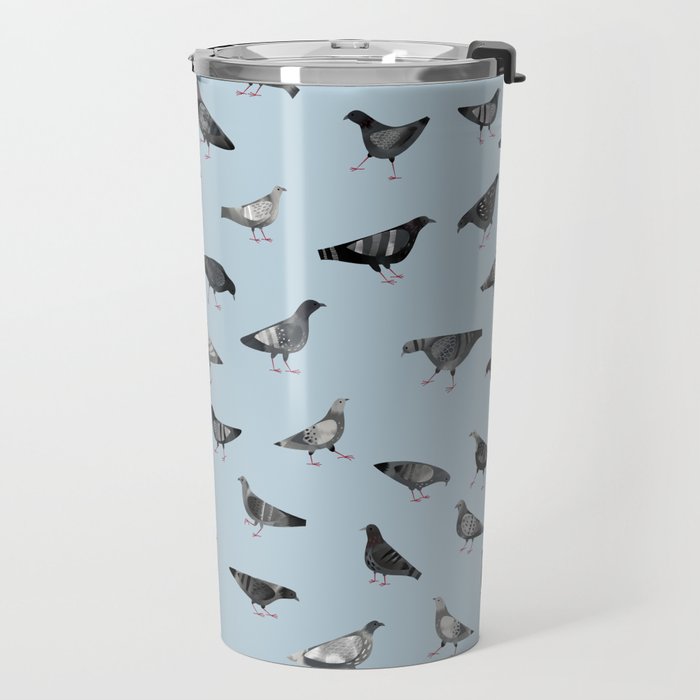 Pigeons Doing Pigeon Things Travel Mug Gallery Image 2