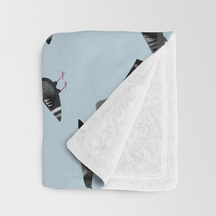 Pigeons Doing Pigeon Things Throw Blanket Gallery Image 3