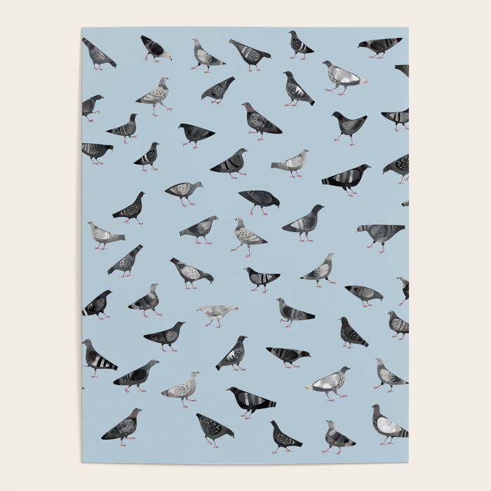 Pigeons Doing Pigeon Things Poster Gallery Image 1