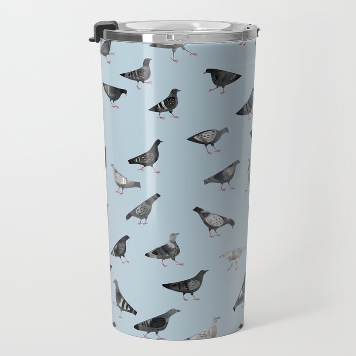 Pigeons Doing Pigeon Things Travel Mug Gallery Image 3