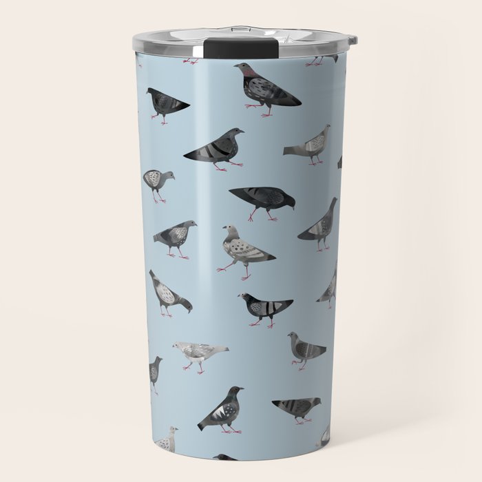 Pigeons Doing Pigeon Things Travel Mug Gallery Image 1