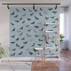 Pigeons Doing Pigeon Things Wall Mural Gallery Image 1