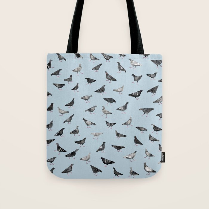 Pigeons Doing Pigeon Things Tote Bag Gallery Image 1