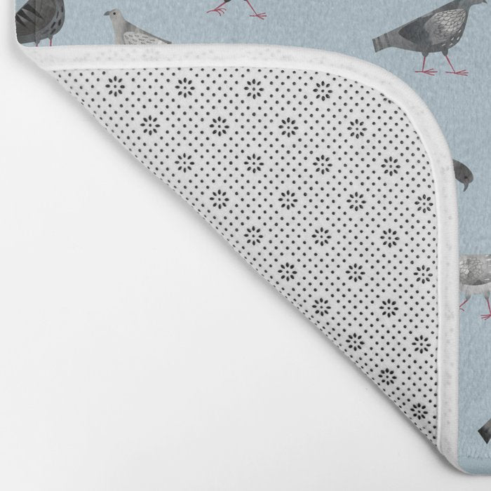 Pigeons Doing Pigeon Things Bath Mat Gallery Image 2
