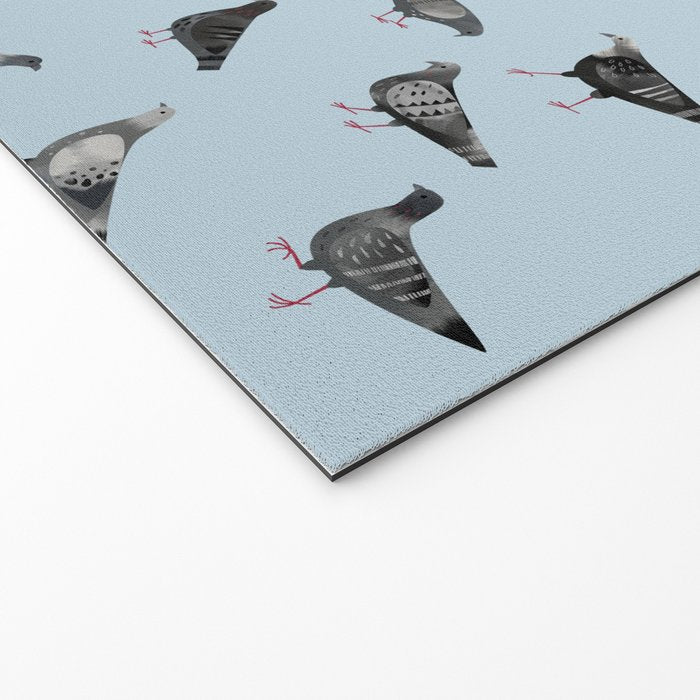 Pigeons Doing Pigeon Things Welcome Mat Gallery Image 2