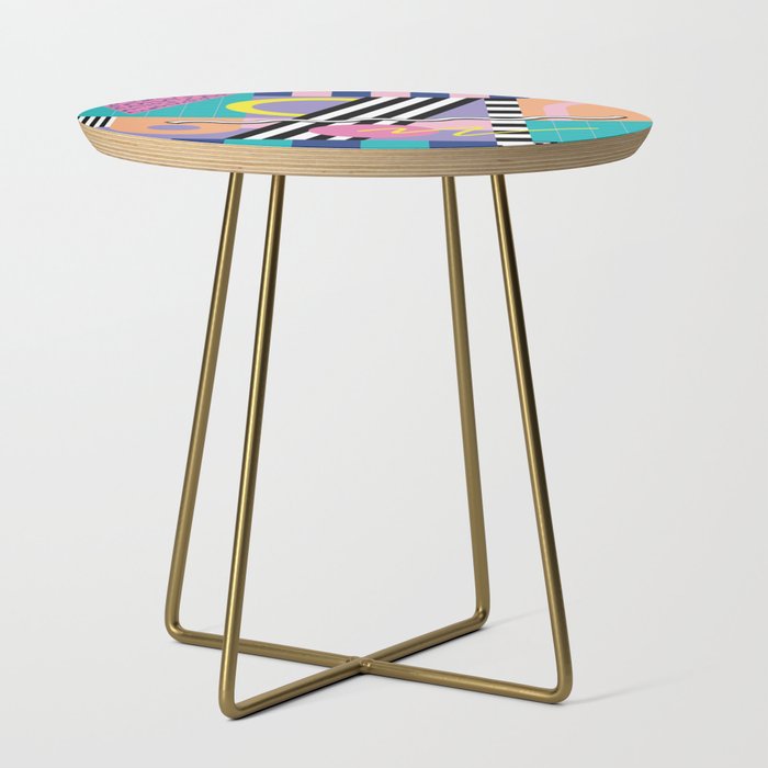 Memphis pattern 85 - 80s / 90s Retro Side Table Gallery Image 1