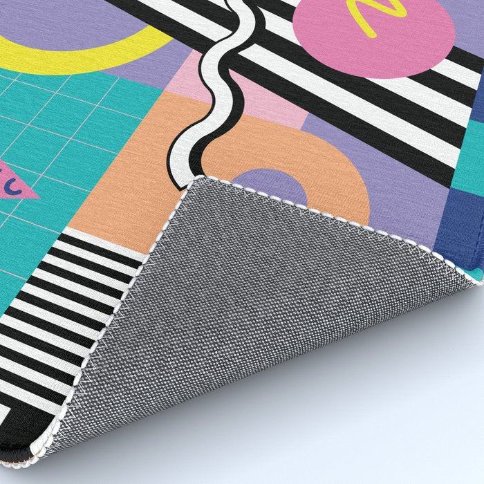 Memphis pattern 85 - 80s / 90s Retro Rug Gallery Image 4