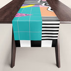 Memphis pattern 85 - 80s / 90s Retro Table Runner Gallery Image 1