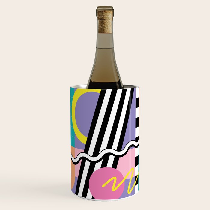 Memphis pattern 85 - 80s / 90s Retro Wine Chiller Gallery Image 1