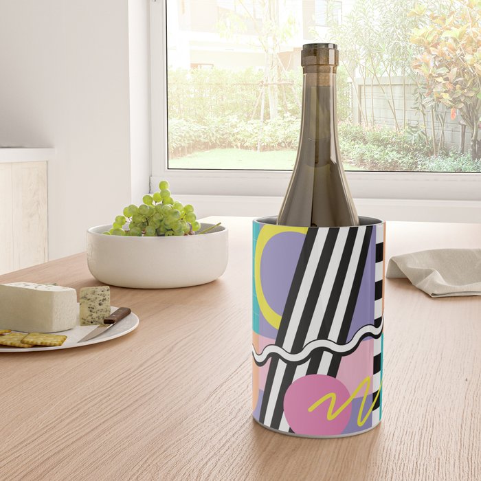 Memphis pattern 85 - 80s / 90s Retro Wine Chiller Gallery Image 4
