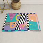 Memphis pattern 85 - 80s / 90s Retro Rug Gallery Image 1