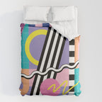 Memphis pattern 85 - 80s / 90s Retro Duvet Cover Gallery Image 6