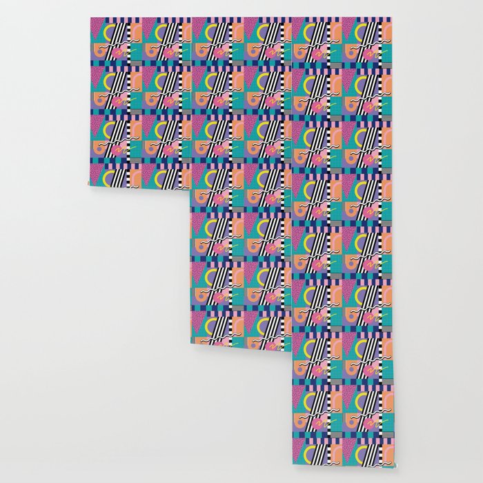 Memphis pattern 85 - 80s / 90s Retro Wallpaper Gallery Image 3